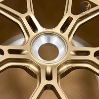 Jantes forgées sur mesure de qualité supérieure 18 19 20 21 pouces 5x112 5x114.3, finition or brillant, en alliage, pour Porsche 911 992.1 Turbo S 2024