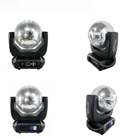 Projecteur LED DMX512 à tête mobile, boule disco miroir rotative et réfléchissante pour éclairage de scène, idéal pour fêtes, mariages, clubs et bars