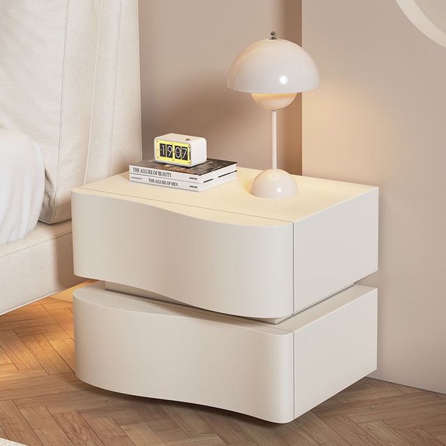 Modern Luxury Smart Bedside Table Wireless Charging LED Light Bluetooth Speaker Bedroom Furniture