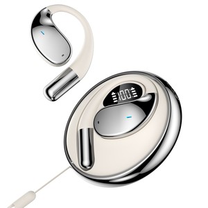 2025หูฟังบลูทูธไร้สายชาร์จด้วยแบตเตอรี่ LED, ดีไซน์รูปลูกมะพร้าวแบบเสียบหูสำหรับใส่หูฟังบลูทูธ - Product Image 2