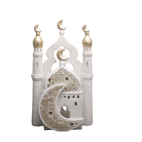 Produits du Ramadan Décorations de l'Aïd Moubarak Ornements en plastique faits à la main Mosquée Château Étoiles Décoration de bureau Fournitures d'intérieur