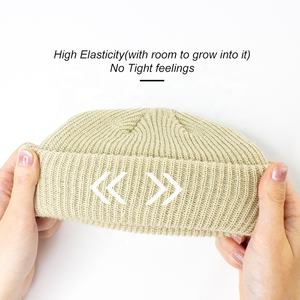 Cuff Beanie Newborn Customised Baby Beanie <b>Hat</b> with Autumn <b>Girl</b> Acrylic Character Pattern <b>Winter</b> Boys Toddler Unisex - Product Image 4