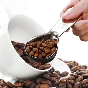 Stainless Steel Coffee <b>Measuring</b> <b>Spoon</b> Coffee Bean Storage Jar for Grinding Coffee Beans Tea and Sugar- Home Barista Accessories - Product Image 2