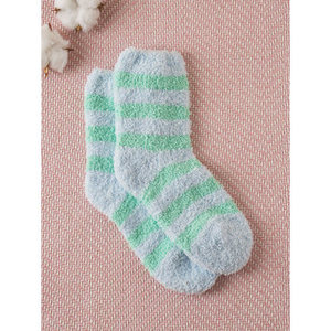 Calzini da notte a righe da donna GGRN monta in Nylon traspirante personalizzabile in maglia con animali ricamati in seta trasparente - Product Image 1