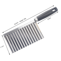 Acier inoxydable Crinkle frites frites Cutter Couteau Vague Trancheuse Outil De Coupe pour Pomme De Terre Carotte Chip Légumes