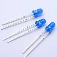 1000 pièces/sac, prix usine, diodes LED 3mm à lentille colorée (blanc, rouge, jaune, orange, bleu, vert), à trou traversant, diffuseur, 0.06W, diode LED 3mm