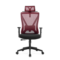 Chaises de bureau ergonomiques pivotantes en maille pour le travail et les visiteurs, chaise de direction