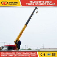 Fabricant chinois d'occasion bon état grue hydraulique mobile de camion de 12 tonnes prix