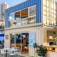 Chambres d'hôtel de luxe préfabriquées en conteneurs de 40 pieds, bâtiments modulaires, mini-maisons avec salle de bain et chambre pour usage commercial et en centres commerciaux