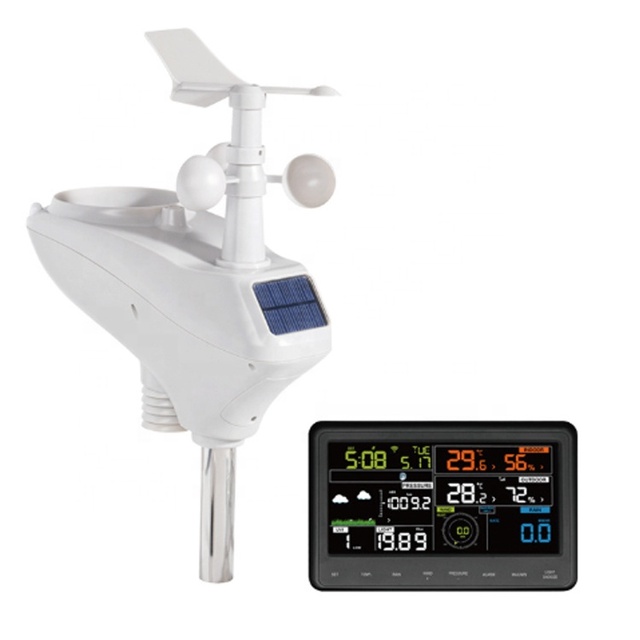 SenTec Desktop Weather Station Kit Home Weather Station with Wind Speed OEM & ODM Supported Battery Power Supply