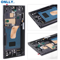 Layar LCD Grosir untuk S21U S22U S23 Ultra Ponsel 5G Layar OLED untuk Ponsel Samsung S23 Ultra Layar LCD