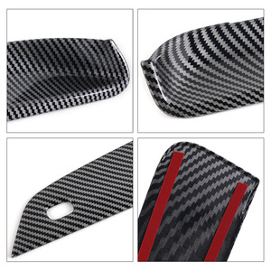 Cubierta para manija de puerta de coche, adhesivo con patrón de fibra de carbono para BYD Haiou 220mm 210mm - Product Image 5