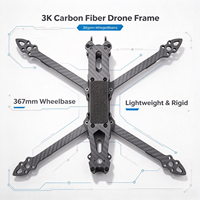 Kit de châssis de drone de course FPV 3K en fibre de carbone Mark4 V2 7 pouces, épaisseur des bras de 6 mm, avec accessoires complets