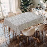 Nappes blanches et grises RNPT avec dos en PU, nettoyables, résistantes aux rayures, épaisseur 0,5 mm, pour banquets