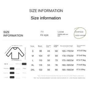 T-shirts pour femmes et hommes Nouveau t-shirt ample uni à col semi-haut et manches longues en coton peigné pur 230G - Product Image 5