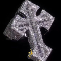 Bagues en or 14K 18K personnalisées en usine avec diamants de laboratoire 0,5-3 carats certifiés IGI D VVS, bijoux en diamants créés en laboratoire