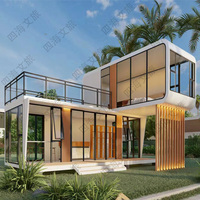 Double logement confortable préfabriqué de Chambre de capsule d'hôtel de structure métallique de l'espace pour des villas et des navires