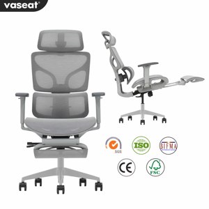 Ghế văn phòng hiện đại, giá rẻ, thoải mái, thiết kế công thái học, có cần nâng khí nén, ghế giám đốc, mặt lưới, có thể ngả lưng, có đệm chân, thiết kế kiểu giường. - Product Image 1