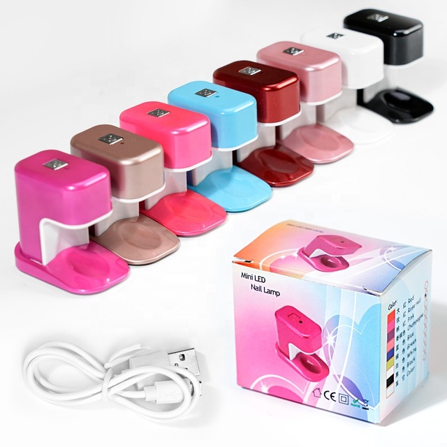BQAN Custom logo New Designed HOT House Hold Portable 3W Mini USB LED Poly Nail Gel Light Lamp for Gel