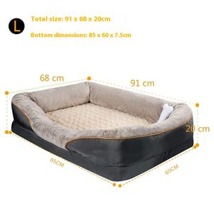 Cama para perro mascota transpirable ortopédica de espuma viscoelástica con cubierta extraíble y lavable - Product Image 3
