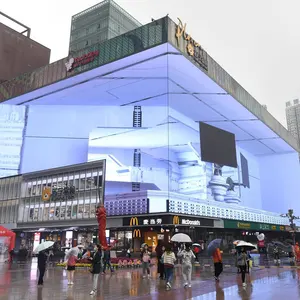 フルカラーLED広告ビルボードパンタラスビデオウォールP5裸眼3D効果LEDビデオスクリーンディスプレイ