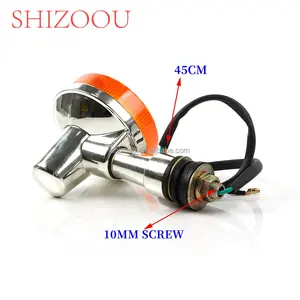 ไฟเลี้ยวรถจักรยานยนต์ ไฟกระพริบ ไฟสัญญาณ ไฟเลี้ยวอเนกประสงค์ สำหรับ YAMAHA Stryker Bullet Cowl XVS1300 V Star <span class=keywords><strong>250</strong></span> XV - Product Image 3