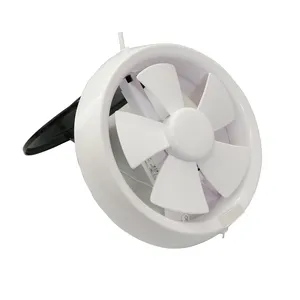 Ventilador de escape moderno para el hogar, dispositivo de ventilación redondo para ventana, montaje en pared, sótano, baño y cocina, 150/200/250/300mm