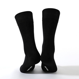 Crew Dress <strong>Socks</strong> Bamboo Fiber Plain Solid Black <strong>Manufactured</strong> by Factory for Men and Women High Quality <strong>Custom</strong> Logo <strong>Socks</strong> - Product Image 5