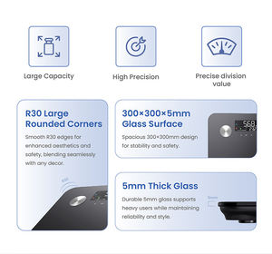 Preço de fábrica Smart BMI Digital Vidro 180kg Sem Fio Banheiro Peso Escala Analisador De Gordura Corporal para Home Fitness Health Tracking - Product Image 5