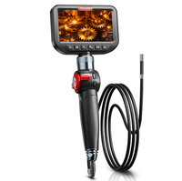 Caméra d'inspection HD flexible à 180 degrés en usine Caméra endoscopique de diagnostic automobile étanche à écran 5 "avec 6 lumières LED