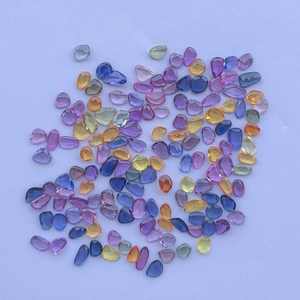 Creador de Joyas: Piedra de Zafiro Natural Multicolor, Corte Rosa, Cabujón en Rodaja, Tratado Térmicamente, Tamaño Libre, Certificado IGI, Joyería Talpe - Product Image 3