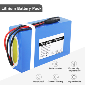 แบตเตอรี่จักรยานไฟฟ้า EU Stock 60V 25Ah  ชุดแบตเตอรี่สกู๊ตเตอร์ไฟฟ้ากำลังสูง ชาร์จซ้ำได้ กันน้ำ ทนทาน XT60 แบตเตอรี่จักรยานไฟฟ้า - Product Image 3