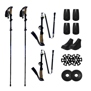 Bastones de Senderismo Ajustables de Aluminio 7075, Bastones Nórdicos con Empuñaduras de EVA y Corcho para Camping y Excursionismo - Product Image 3