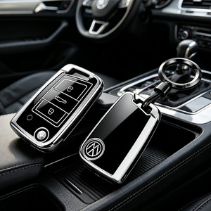 Housse de protection pour clé de voiture VW de luxe, étui en TPU résistant aux rayures, <span class=keywords><strong>porte</strong></span>-clés pour Beetle Golf Passat <span class=keywords><strong>GTI</strong></span> Jetta - Product Image 2