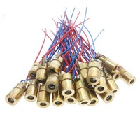 Module de Diode de point Laser réglable 5v 650nm 5mw viseur rouge tête en cuivre Mini pointeur