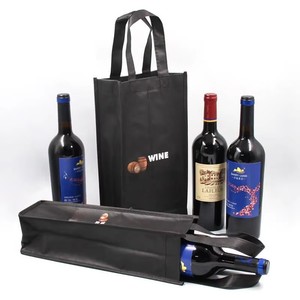 Bolsa de Vino de Lujo Personalizada con Logotipo, para Una o Dos Botellas, Estilo Burdeos, para Mujer, Venta al Por Mayor - Product Image 1