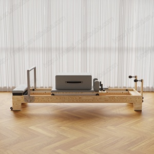 เตียงสไลด์ห้าชิ้นสำหรับฟิตเนสโยคะเตียงหลักทำจากไม้แอชอุปกรณ์สำหรับฟื้นฟูพิลาทิส - Product Image 3