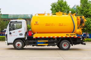 Camion de nettoyage des égouts à haute pression Dongfeng 10CBM de qualité supérieure, camion à vide pour le débouchement des canalisations - Product Image 3