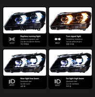 Bloc optique LED pour BMW X3 F25 2010-2013, style flèche, double couleur, double projecteur, haute luminosité