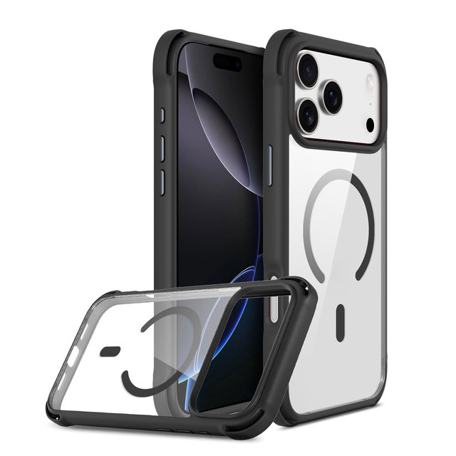 3m SGS Drop test Shockproof Solid Color Hard PC Magnetic Wireless Charging Mobile Custom Phone Cases for iPhone 17 Pro Max Cases