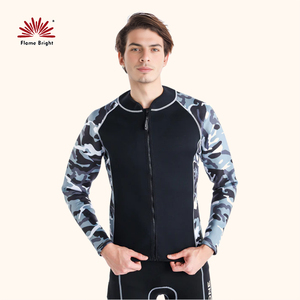 Tela de neopreno de 2mm personalizada al por mayor, traje húmedo de manga larga para buceo y surf, grosor de 2mm con patrón impreso - Product Image 5