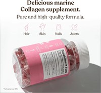 Bonbons gélifiés au collagène végétalien OEM ODM sous marque privée, améliorant la beauté, stimulant l'énergie, sans gluten, sans OGM, enrichis en vitamine C, pour adultes, 60 unités