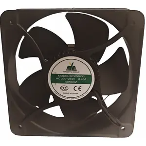 200*200*60mm eksenel fanlar metal bıçaklar endüstriyel eksenel akış fanı büyük hava akış XY20060B2H001 220v fan soğutma