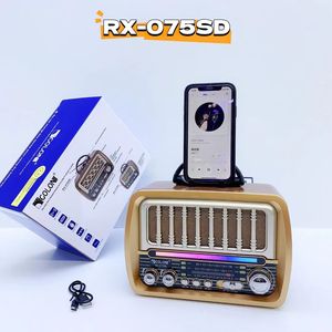 วิทยุไร้สายพลังงานแสงอาทิตย์ รุ่นใหม่ RX-075SD เสียงสเตอริโอแท้ ดีไซน์ไม้โบราณ คุณภาพสูง สไตล์วินเทจ วิทยุตั้งโต๊ะพลังงานแสงอาทิตย์ FM SW - Product Image 2