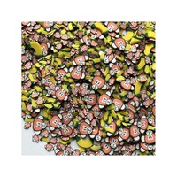 Tranches de banane en argile polymère pour la fabrication d'artisanat, accessoires de décoration d'ongles, 1kg