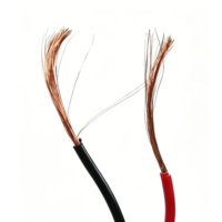 Cable de Par Trenzado RVS de 2 Hilos, de 0.75mm² a 4.0mm², Colores Estándar para Altavoces, para Sistemas de Automatización del Hogar Inteligente, Sistema de Alimentación Confiable
