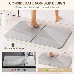 CF absorbente tierra <span class=keywords><strong>de</strong></span> diatomeas cocina bañera <span class=keywords><strong>ducha</strong></span> Mat Anti antideslizante diatomita baño suelo alfombra piedra baño Mat antideslizante - Product Image 6