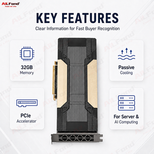 V100 32GB PCIe versión original, acelerador de GPU con arquitectura Volta para servidor de IA y aprendizaje profundo - Product Image 2