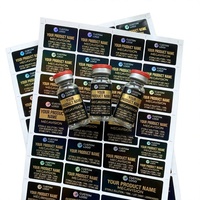 Autocollant en vinyle personnalisé, adhésif, imperméable et résistant à la chaleur pour étiquettes de flacons de recherche de 3 ml, 5 ml, 10 ml pour médicaments, pilules et verre de laboratoire
