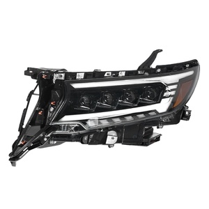 Conjunto de Faros Delanteros Modificados para Lc150 18-22, Luz Diurna LED, Señal de Giro Dinámica, Lente de 12V, Luz Diurna LED Mejorada - Product Image 1
